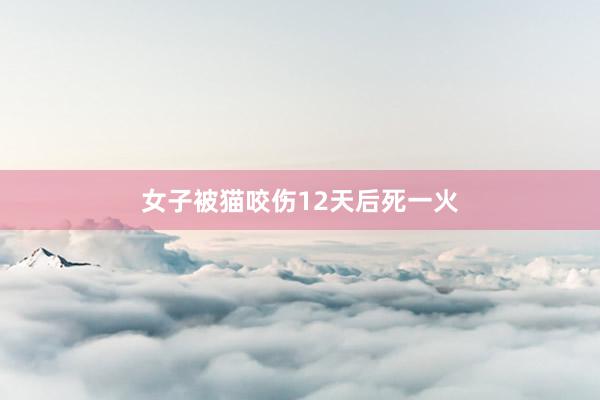 女子被猫咬伤12天后死一火